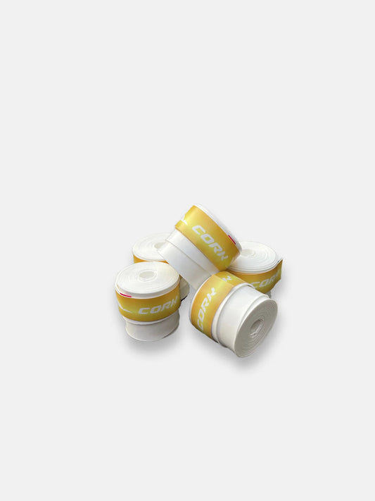 OVERGRIP 5 PAKNING M/ HULLER - HVIT